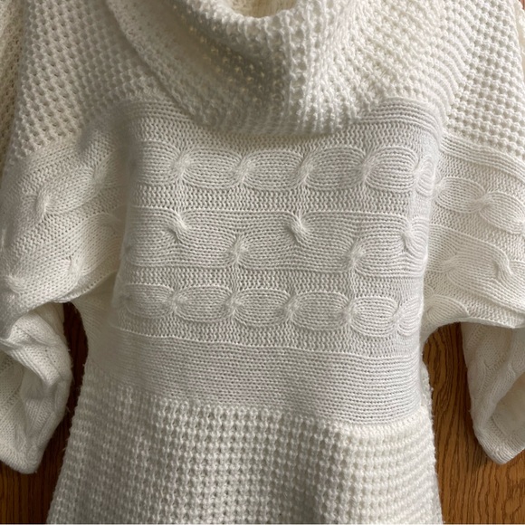 Majora White Cowl Neck Sweater Size Small - Picture 7 of 15
